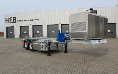 Containerchassis med tip
